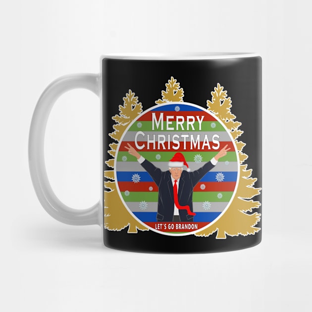 Let's Go Brandon Christmas Donald Trump by DesignFunk